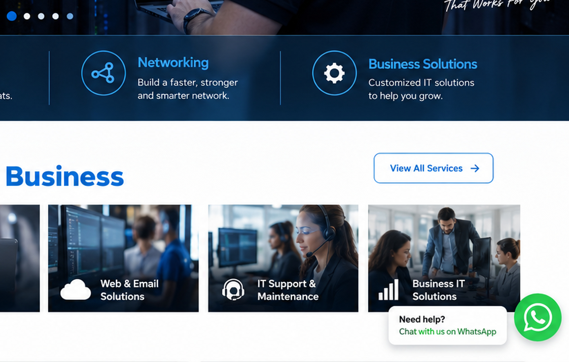 Professional IT support environment